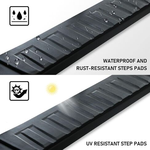 6 Inch Running Boards Compatible with 2005-2025 Nissan Frontier Crew Cab Truck Pickup (Black Powder Coated) Nerf Bars Side Steps Step Rails in Saudi Arabia