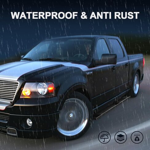 6 Inch Running Boards Compatible with 2005-2025 Nissan Frontier Crew Cab Truck Pickup (Black Powder Coated) Nerf Bars Side Steps Step Rails in Saudi Arabia