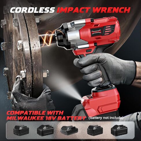 Cordless Impact Wrench 1/2 inch for Dewalt 20v Battery, 900FT-LBS(1200N.m) Brushless Electric Impact Gun for Car Home, High Torque Power Impact Driver with 6Pcs Sockets & Storage Case (No Battery) in Saudi Arabia