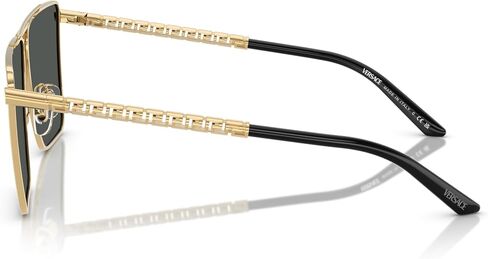 Versace Man Sunglasses Gold Frame, Dark Grey Lenses, 64MM in Saudi Arabia