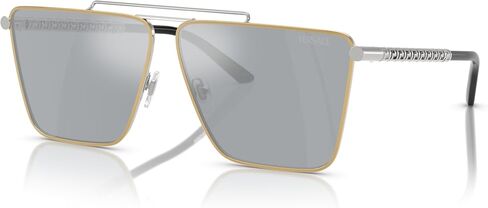 Versace Man Sunglasses Gold Frame, Dark Grey Lenses, 64MM in Saudi Arabia