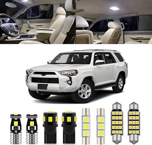 8pcs LED LED interior Light Kit لتويوتا RAV4 2016 2017 2018 2019 2020 2021 2022 Super Bright White 6000K LED LID LIGH in Kuwait