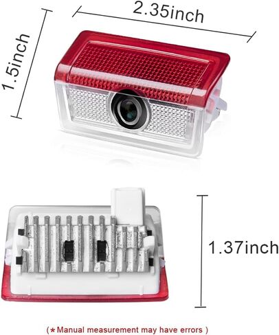 2PC باب السيارة LED LED LIDO LIGHTOR ، WELLIS LAMP SHADOW LAMP ، Automotive Step Light متوافق مع 2014-2020 C W205 A W176 B E W212 W213 ML W166 GLA GLB GLC GLS. (W205) in Saudi Arabia