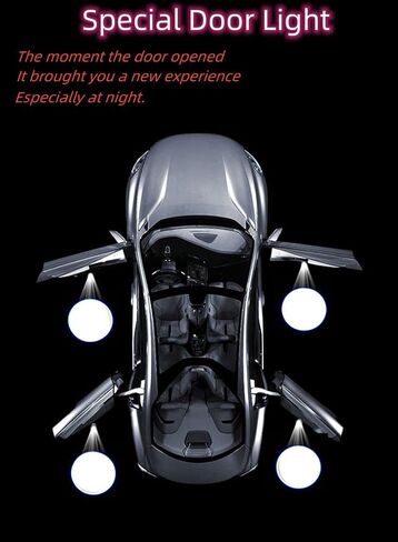 2PC باب السيارة LED LED LIDO LIGHTOR ، WELLIS LAMP SHADOW LAMP ، Automotive Step Light متوافق مع 2014-2020 C W205 A W176 B E W212 W213 ML W166 GLA GLB GLC GLS. (W205) in Saudi Arabia