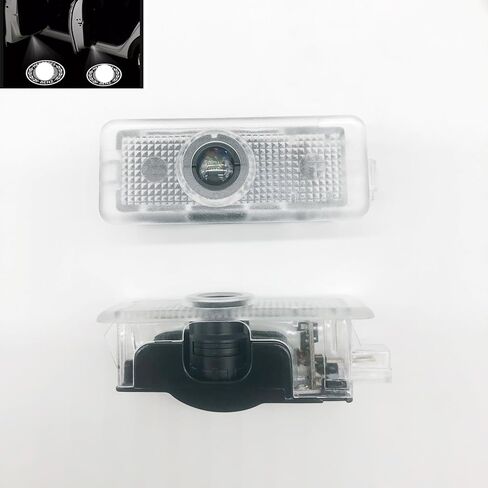 2pc Car Door LED Logo Projector Lights, Welcome Shadow Lamp, Automotive Step Light Compatible with 2014-2020 C W205 A W176 B E W212 W213 ML W166 GLA GLB GLC GLE GLS. (W205) in Saudi Arabia