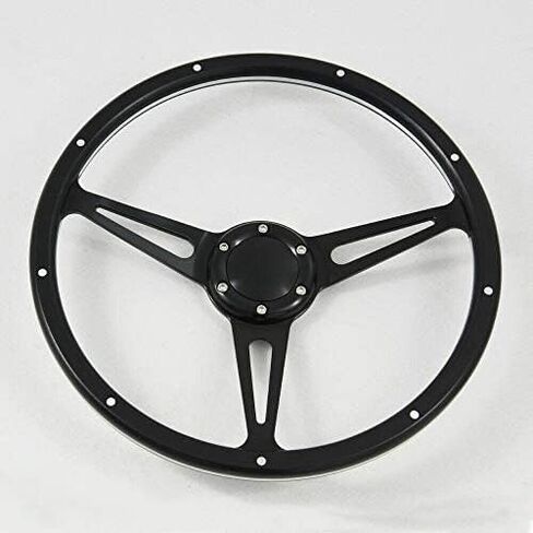 Flashpower 15'' Laminated Black Forest Wood 6 bolt Steering Wheel with Horn Button in Saudi Arabia