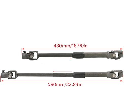Adjustable Steering Shaft Kit for Go Kart, Golf Cart, ATV, Quad, Trike - 480-580mm (19 inch- 23 inch) Metal Rack, Universal Fit in Kuwait