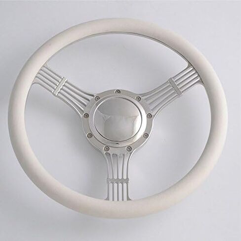 Flashpower 15.5'' 5-String Billet Banjo Full Wrap Steering Wheel with 9 Bolts 2'' Dish and Horn Button (Black) in Saudi Arabia