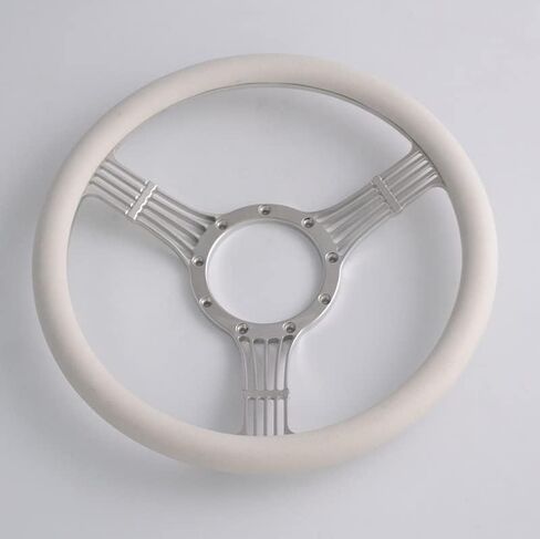 Flashpower 15.5'' 5-String Billet Banjo Full Wrap Steering Wheel with 9 Bolts 2'' Dish and Horn Button (Black) in Saudi Arabia