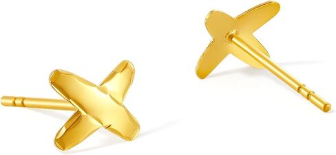 18K Gold Earrings X Stud Earring Small Letter Studs for Men Women Simple Minimalist Jewelry Gifts in Saudi Arabia