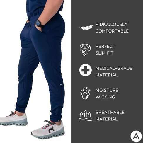 ALTA - Gerold Jogger - Men's Pant Scrub Bottoms - Ridiculously Comfortable for Long Shifts in Saudi Arabia