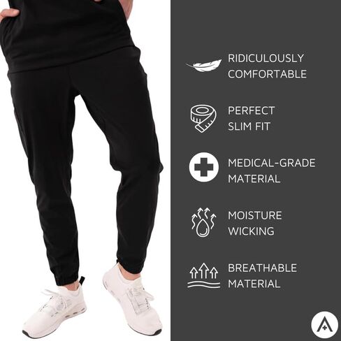ALTA - Gerold Jogger - Men's Pant Scrub Bottoms - Ridiculously Comfortable for Long Shifts in Saudi Arabia