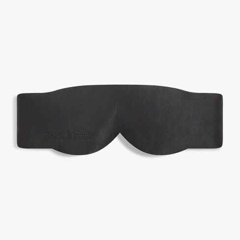 Dore & Rose Deep Sleep Mask, 100% Light Blocking Mulberry Silk Eye Mask (23 Momme) with Extra Room for Lashes, Reduces Eye Bags & Dark Circles, Adjustable Travel Sleep Mask for Men & Women (Black) in Saudi Arabia