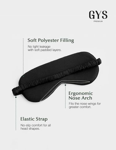 Premium Bamboo Viscose Sleep Mask with Elastic Strap Block Light Eye Mask for Sleeping and Traveling, Light Greyish Green, One Size in Saudi Arabia