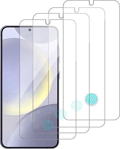 4 Pack Glass Screen Protector Compatible for Samsung Galaxy S21 FE 5G / SM-g990u [9H Hardness]-HD Screen Tempered Glass, Scratch Resistant,Easy Install [Case Friendly] in Kuwait