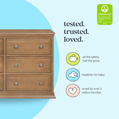 DaVinci Signature 6-Drawer Double Dresser in Hazelnut in Kuwait