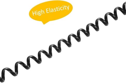 10PACK Phone Cord Landline 8Ft Uncoiled/1.4Ft Coiled Landline Telephone Handset Cord Line Cable RJ9 4P4C Telephone Accessory Black （10 PACK） in Saudi Arabia