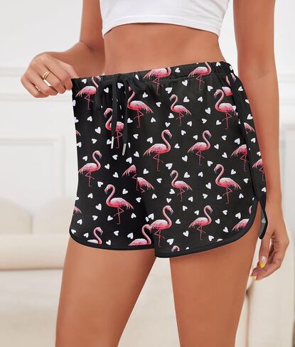 SWOMOG Womens Pajama Shorts Elastic Waist Bottom Women Comfy Lounge Pants Soft Sleep Shorts with Pockets S-XXL in Saudi Arabia