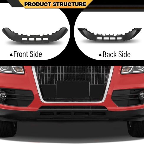 المفسد المفسد السفلي الأمامي المفسد متوافق مع Audi Q5 2009-2012 8R0807061DGRU ، AU1094102 ، 8R0-807-061-D-GRU ، 8R0-807-061-DGRU ، 8R0807061D GRU Black in Saudi Arabia