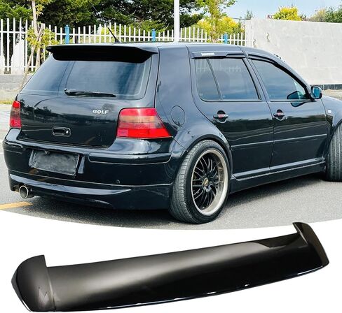 نافذة خلفية سقف المفسد المفسد مناسبة لجناح فولكس واجن VW GTI GOLF MK4 1999-2006 GL/GLS/GTI/TDI الشفاه الإكسسوارات الخارجية اللمعان الأسود in Saudi Arabia