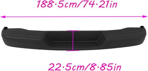 Rear Step Bumper Assembly Chrome without Park Assist Sensor Holes Replacement for 1996-2023 Express Savana 1500 2500 3500 GM1103142 in Saudi Arabia