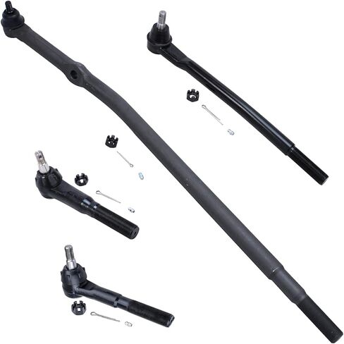 Detroit Axle - 2WD Front 4pc Tie Rods for 00-05 Ford Excursion, 99-04 F-250 F-350 Super Duty, 4 Tie Rod Ends 1999 2000 2001 2002 2003 2004 2005 Replacement in Saudi Arabia