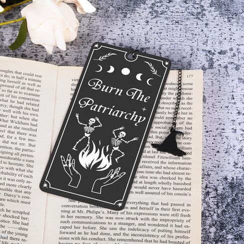White Elephant Gifts,Adult Gag Gifts,Feminist Burn The Patriarchy,Wicked Witch Bookmark for Women Friends Women’s Rights Girls Power Gifts for Women Christmas Witchy Gift for Book Lover Birthday in Kuwait