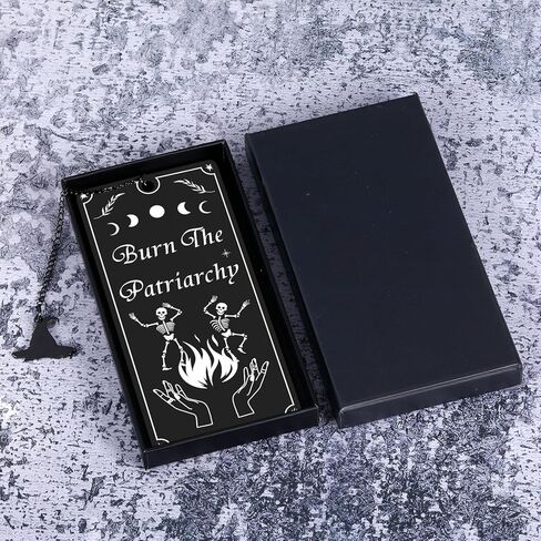White Elephant Gifts,Adult Gag Gifts,Feminist Burn The Patriarchy,Wicked Witch Bookmark for Women Friends Women’s Rights Girls Power Gifts for Women Christmas Witchy Gift for Book Lover Birthday in Kuwait