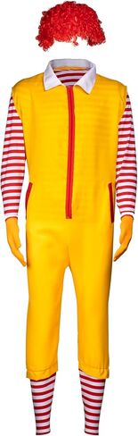 4 Pcs Clown Costume Set,Halloween Carnival Christmas Costume,Clown Wig Clothes Gloves,Cosplay Costume in Saudi Arabia