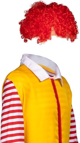 4 Pcs Clown Costume Set,Halloween Carnival Christmas Costume,Clown Wig Clothes Gloves,Cosplay Costume in Saudi Arabia