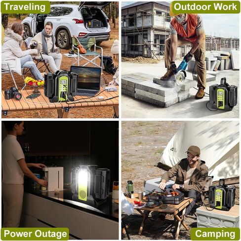 350W Power Inverter for Dewalt 20v Battery Power Supply Inverter DC 20V to AC 110~120V Battery Inverter with AC Output, 3*USB, Type-C Port, DC Output 12V/5A, LED Light in Saudi Arabia