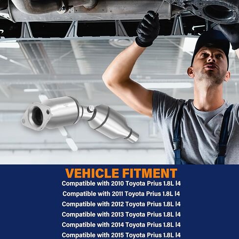 مجموعة محول الحفاز الأمامية Motor-Hot Fort-Fit مباشرة متوافقة مع Toyota Prius 2004 2005 2006 2007 2008 2009 L4 1.5L (EPA Compliant) in Saudi Arabia