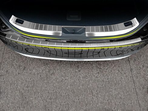 Car Accessories Compatible with Mazda CX-70 CX70 2024 2025 2026 Inner/Outer Rear Bumper Sill Plate Guard Cover Trim Stainless Steel 4PC(Black Brushed Finish) in Saudi Arabia
