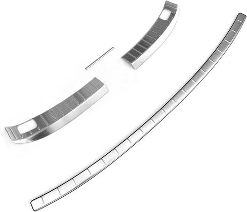 Car Accessories Compatible with Mazda CX-70 CX70 2024 2025 2026 Inner/Outer Rear Bumper Sill Plate Guard Cover Trim Stainless Steel 4PC(Black Brushed Finish) in Saudi Arabia