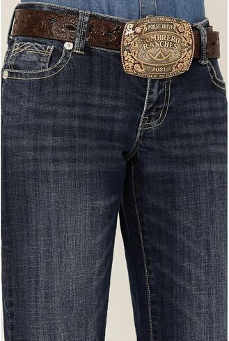 Stetson Women's 214 Trouser Flare Jeans Blue 14 REG in Saudi Arabia