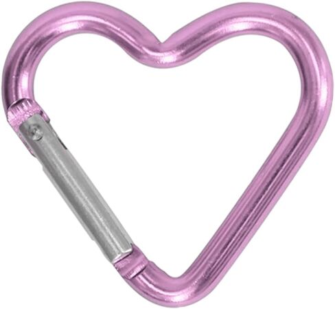 Heart Shaped Carabiner Clip Aluminum Alloy Keychain Clip Spring Snap Hook Camping Backpack Clips Heavy Duty Carabiner Rustproof Backpack Carabiner Lightweight Aluminum Alloy Keychain Clip (Blue) in Saudi Arabia
