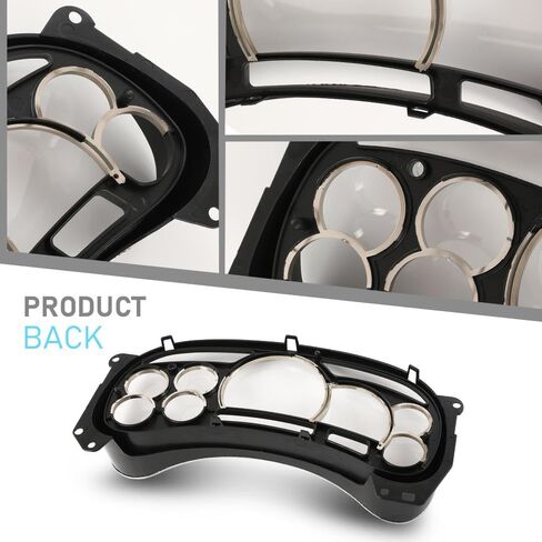 غطاء عدسة Cheda Gauge Cluster Cover Rings متوافقة مع Chevy Silverado Avalanche Tahoe GMC Sierra Yukon Suburban 2003-2006 12240394 in Saudi Arabia