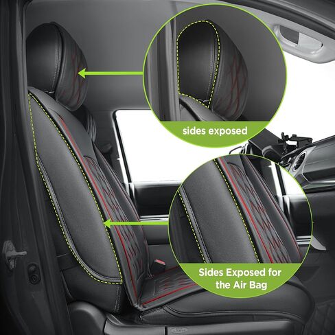 Super Cover® for Dodge Ram Seat Covers 2002-2023 2024 1500, 2010-2023 2024 2500/3500 Pickup Truck for Dodge Ram Leather Seats Covers Crew Mega Cab Waterproof Leather Car Seat Accessories(Front Only) in Saudi Arabia