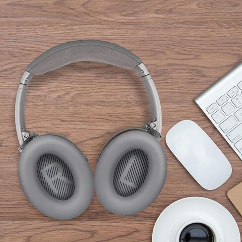 أسماء الأذن البديلة لسماعات Bose QC35 II و QC35 - أدوات تحديد المواقع المهنية ، وتشمل ، ورغوة الذاكرة التي تتميز بالضوضاء والجلد التنفس (الأسود) in Kuwait