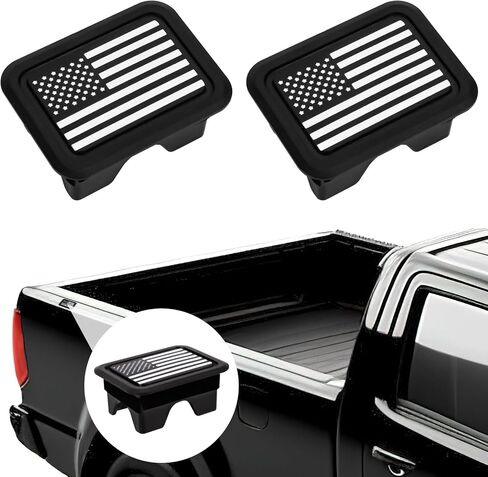 2PCS Courge Account Coves for RAM 1500 ، سهلة تثبيت سرير الشاحنة قبعات السكك الحديدية الشاحنة لدودج رام 2019-2024 الملحقات (نمط العلم الأمريكي) in Saudi Arabia