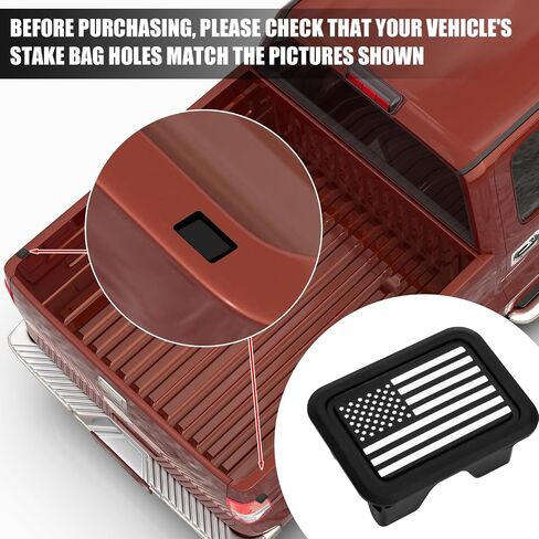 2PCS Courge Account Coves for RAM 1500 ، سهلة تثبيت سرير الشاحنة قبعات السكك الحديدية الشاحنة لدودج رام 2019-2024 الملحقات (نمط العلم الأمريكي) in Saudi Arabia