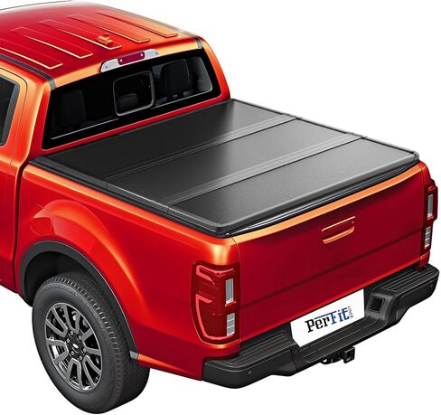 Perfit Liner 5 FT (61") Bed FRP Hard Tri-Fold Tonneau Cover for 2019-2024 Ford Ranger Truck Cargo Topper, Hard Top, 3-Folding | Without Drilling | Not fit Cargo Management Rails | Easy to Install 2025 in Saudi Arabia