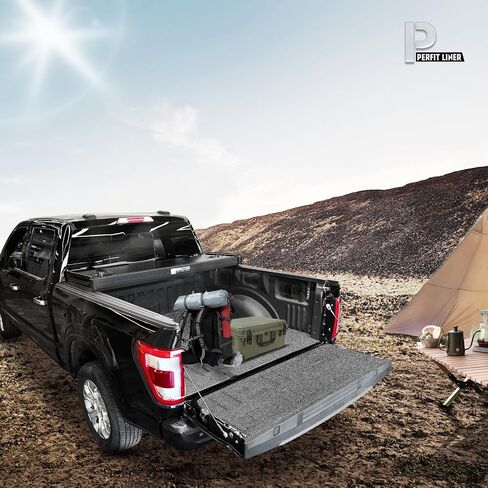 Perfit Liner 5 FT (61") Bed FRP Hard Tri-Fold Tonneau Cover for 2019-2024 Ford Ranger Truck Cargo Topper, Hard Top, 3-Folding | Without Drilling | Not fit Cargo Management Rails | Easy to Install 2025 in Saudi Arabia