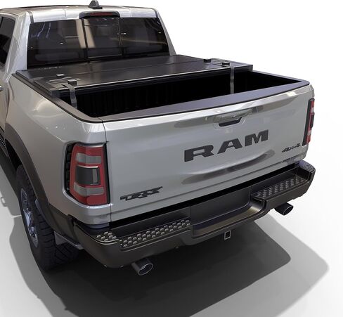 Tutel Hard Shell Folding Truck Bed Tonneau Cover|Fits 2009-2025 Dodge Ram 1500 5' 7" Bed Without Ram Box (67.4") - TULH011 in Saudi Arabia