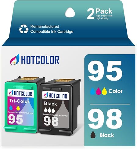 96 Black Ink Cartridge Replacement for hp 96 Ink cartrisge Black for hp Ink 96 for hp Deskjet 6940 Ink Cartridge 6980 6988 Printer (2 Black,2 Pack) in Kuwait