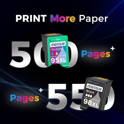 96 Black Ink Cartridge Replacement for hp 96 Ink cartrisge Black for hp Ink 96 for hp Deskjet 6940 Ink Cartridge 6980 6988 Printer (2 Black,2 Pack) in Kuwait