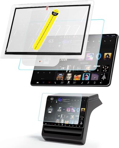 Screen Protector for Tesla Model 3 Highland 2024 2025 Model Y Juniper 2025 with Alignment Kit, Front Back Tempered Glass Touch Screen Protective 9H Hardness Anti Glare Fingerprint HD Clear in Kuwait
