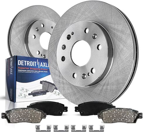 Detroit Axle - مجموعة الفرامل الأمامية لـ Chevy GMC Silverado Sierra Sierra Savant Savana Express Yukon XL 1500 Tahoe Avalanche Escalade ESV Ext XTS Brake Brake Brake Pads: 12.99 "بوصة دوار in Saudi Arabia