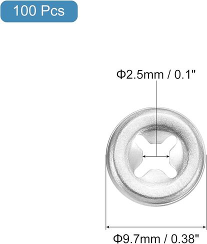 uxcell M3 50Pcs Bearing Clamp Starlock Washer, 304 Stainless Steel Tooth Locking Ring Washers Quick Speed Star Nut Locking Fastener, Silver in Saudi Arabia