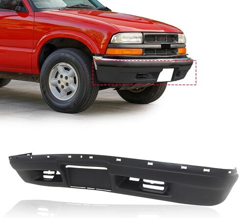 CarPartsDepot Front Lower Bumper Valance Black Compatible With 1998-2005 Chevy S10 / Blazer Except LS Model w/o Fog Lamp Holes in Saudi Arabia